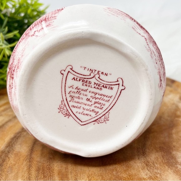 Tintern Alfred Meakin Red Small Pitcher/Creamer 5.5 - Picture 5 of 6